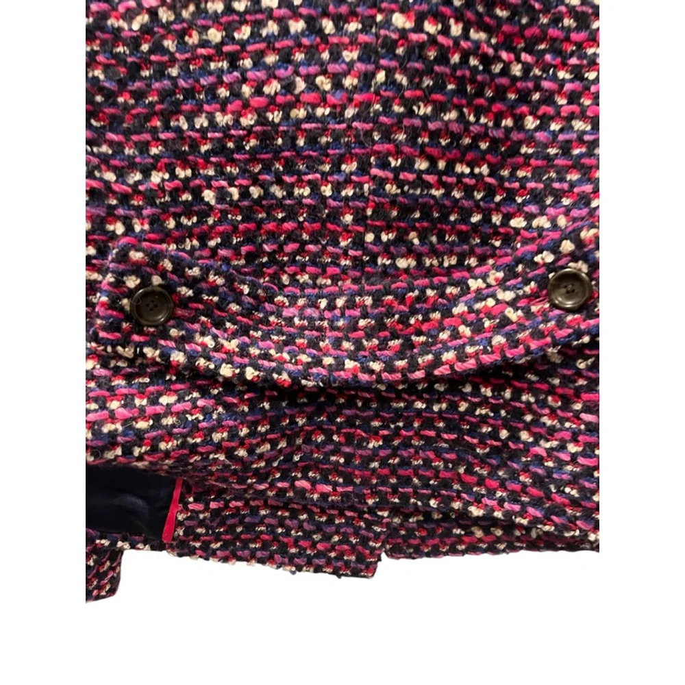 J. Crew Lady Jacket Italian Tweed Nello Gori Mill Blazer Size Medium Wool Mohair - Picture 9 of 10
